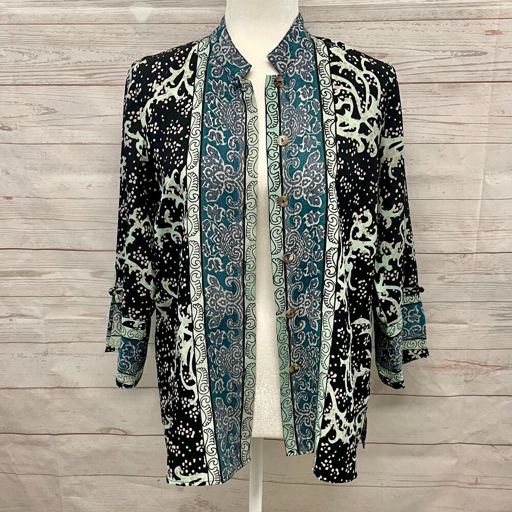 Citron Santa Monica Silk Textured Blouse